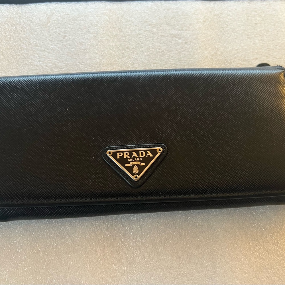 Authentic Prada Wallet Black Nylon